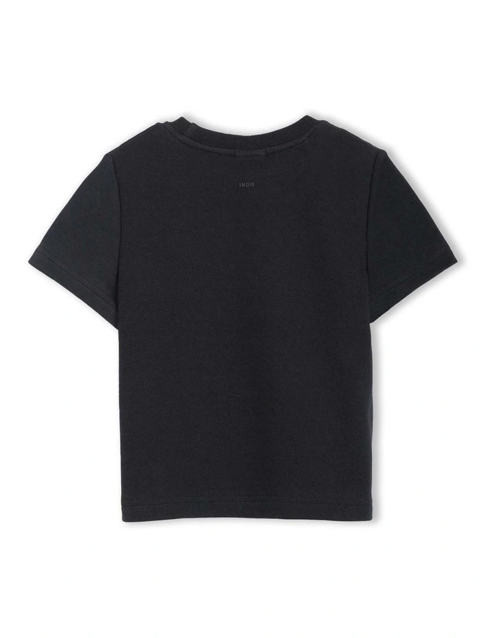 The Indie Newport Tee (000-2 Years) in Black image 3