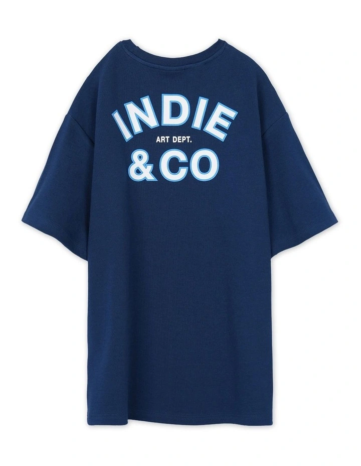 The Santo Tee (8-16 Years) in Navy image 3