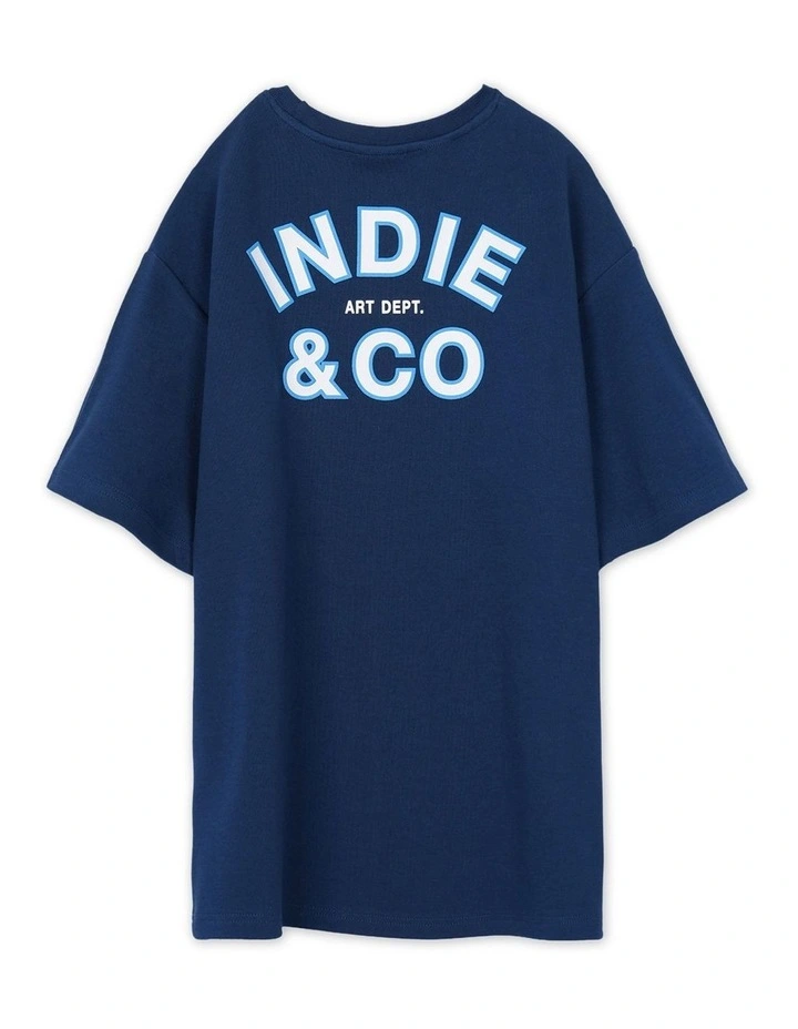 The Santo Tee (3-7 Years) in Navy image 3