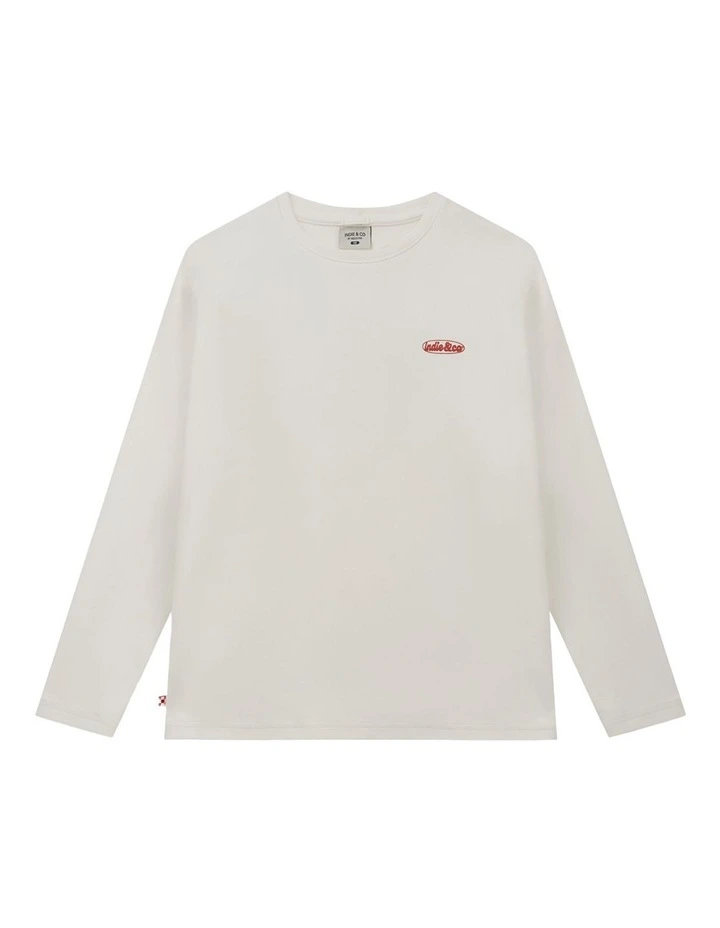 The Lucerne Long Sleeve Tee (3-7 Years) in Chalk image 1