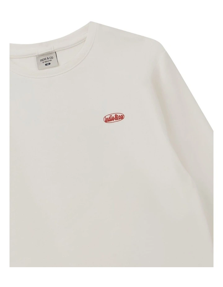 The Lucerne Long Sleeve Tee (3-7 Years) in Chalk image 2