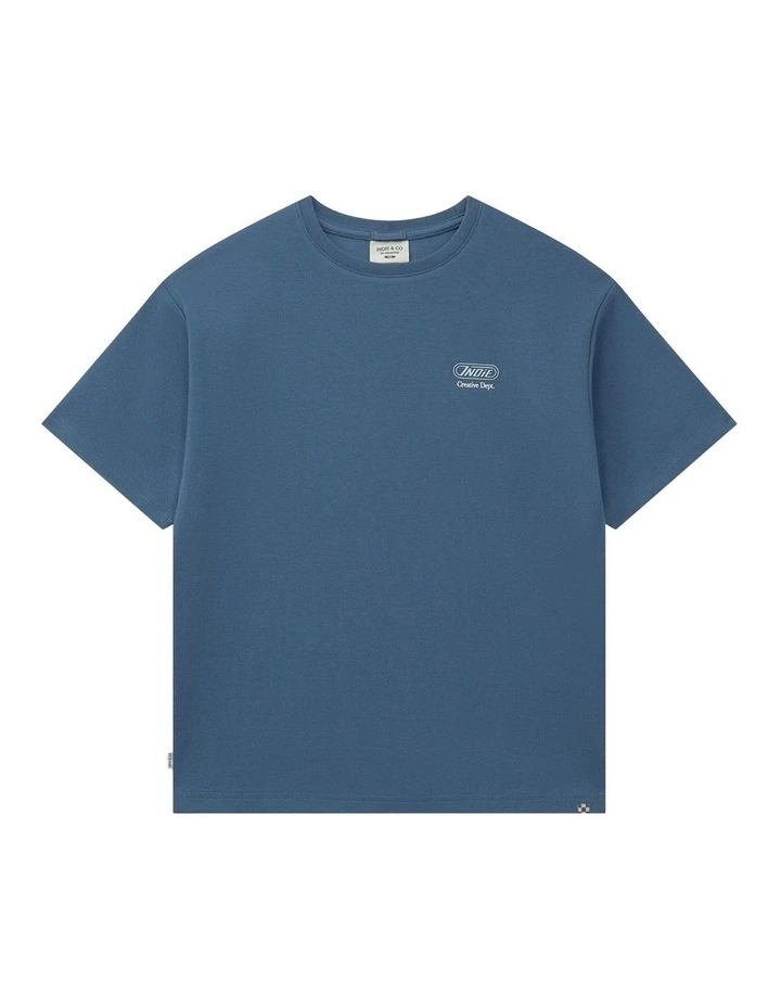 The Avenue Tee (8-16 Years) in Washed Blue image 1