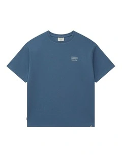 The Avenue Tee (3-7 Years) in Washed Blue