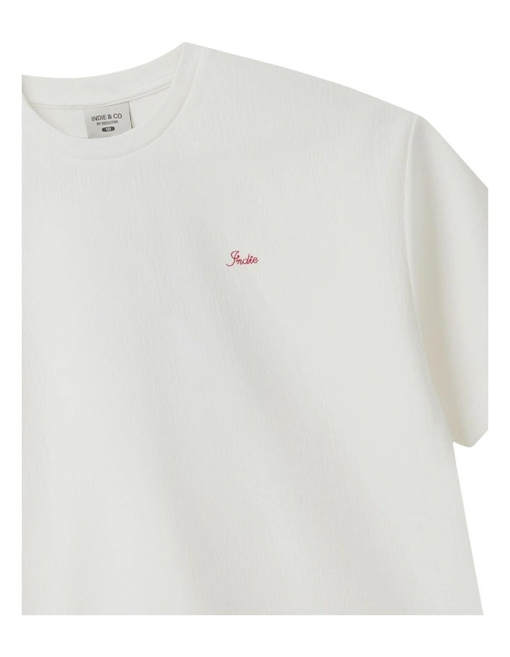 The Lugo Tee (8-16 Years) in Cream image 2