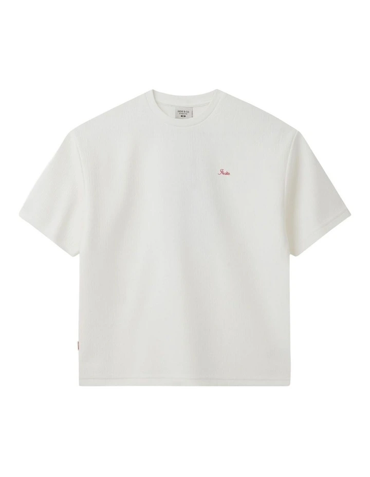 The Lugo Tee (3-7 Years) in Cream image 1