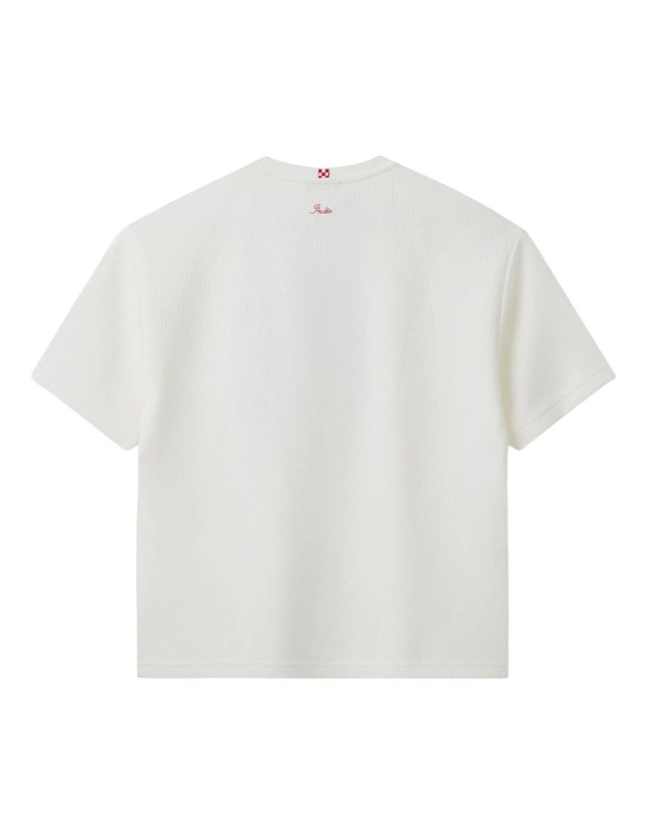 The Lugo Tee (3-7 Years) in Cream image 3