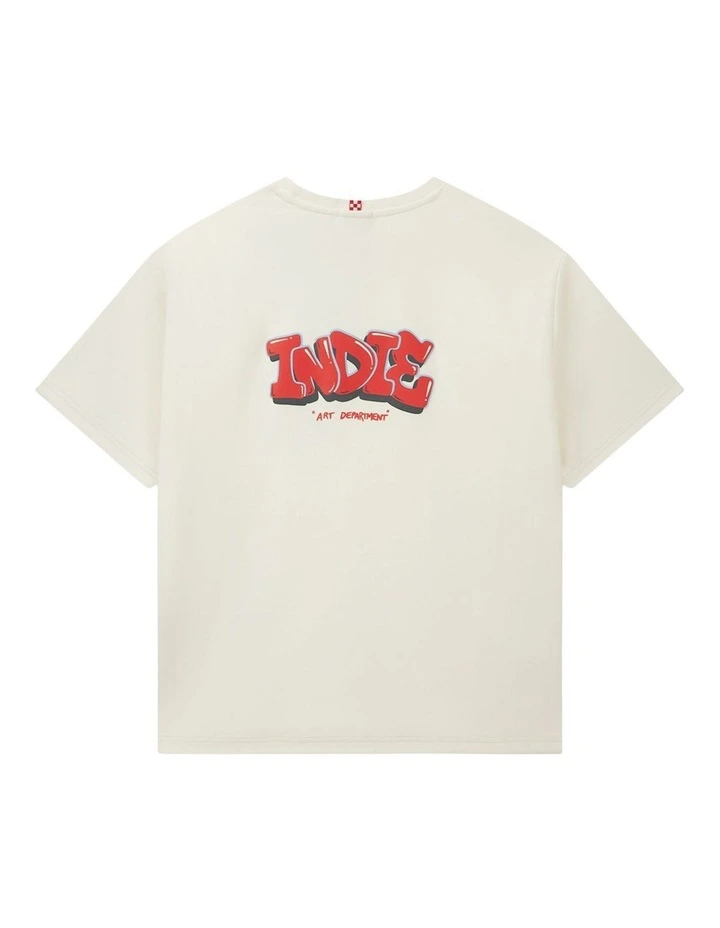 The Subway Tee (8-16 Years) in Chalk image 3