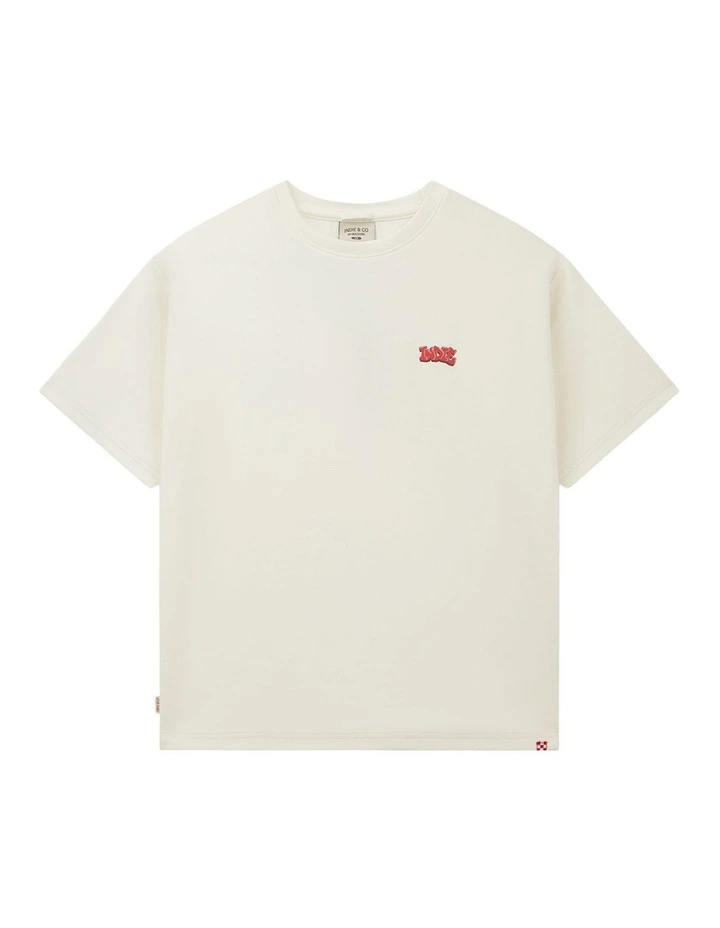 The Subway Tee (3-7 Years) in Chalk image 1