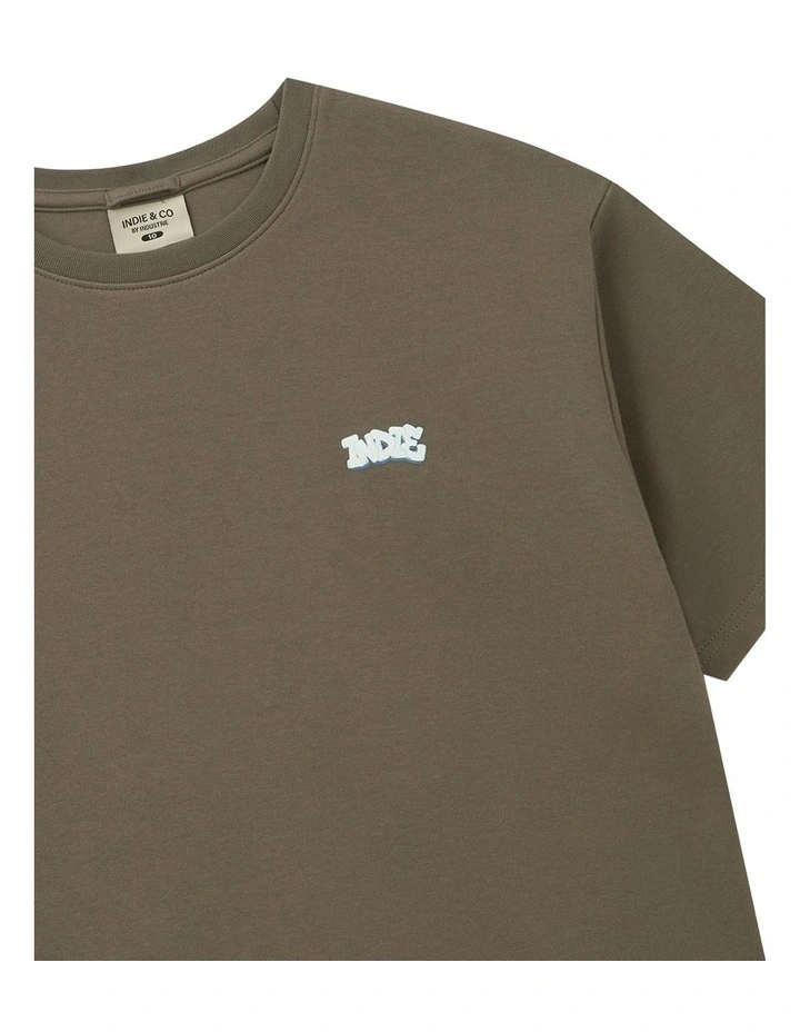The Subway Tee (3-7 Years) in Mocha image 2