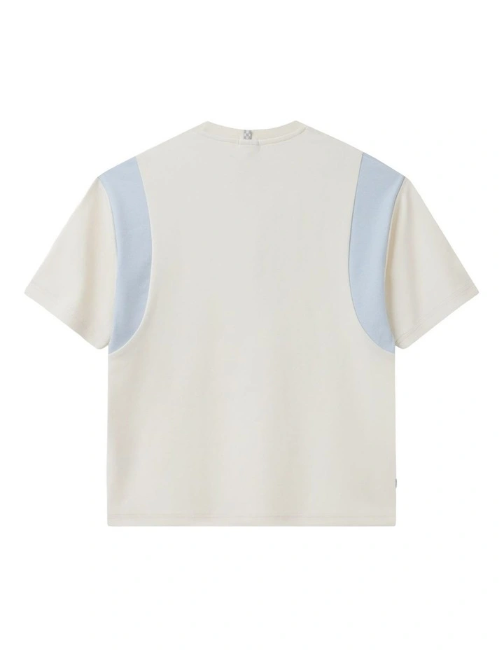 The Pier Embossed Tee (8-16 Years) in Cream image 3