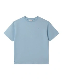 The Indie Newport Tee (3-7 Years) in Mineral Blue
