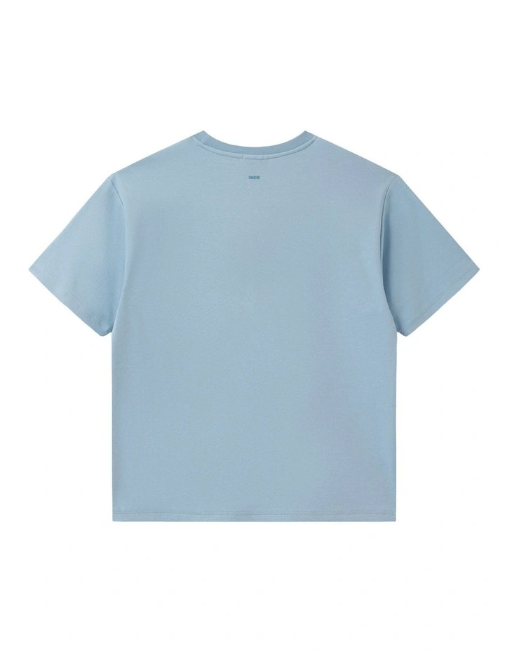 The Indie Newport Tee (3-7 Years) in Mineral Blue image 3
