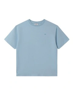 The Indie Newport Tee (8-16 Years) in Mineral Blue