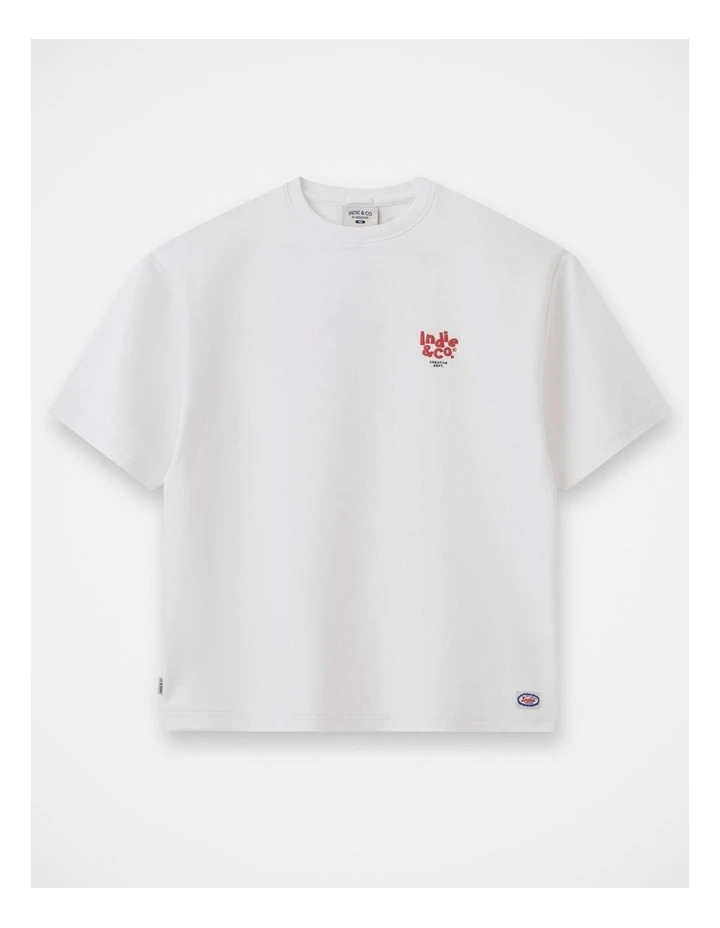 The Rhodes Tee - Winter White (8-16 yrs) image 1