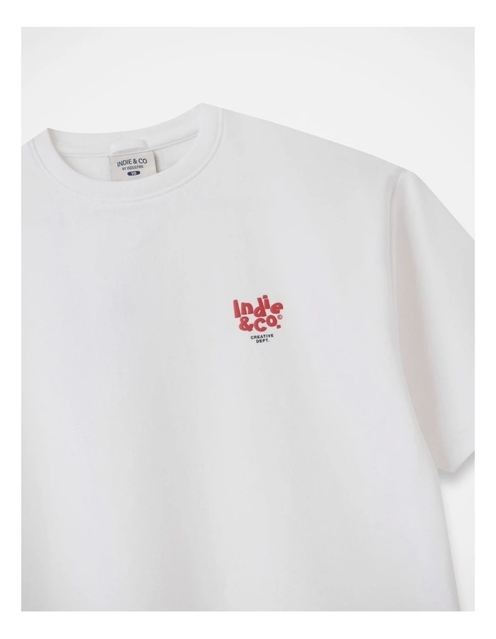 The Rhodes Tee - Winter White (8-16 yrs) image 3