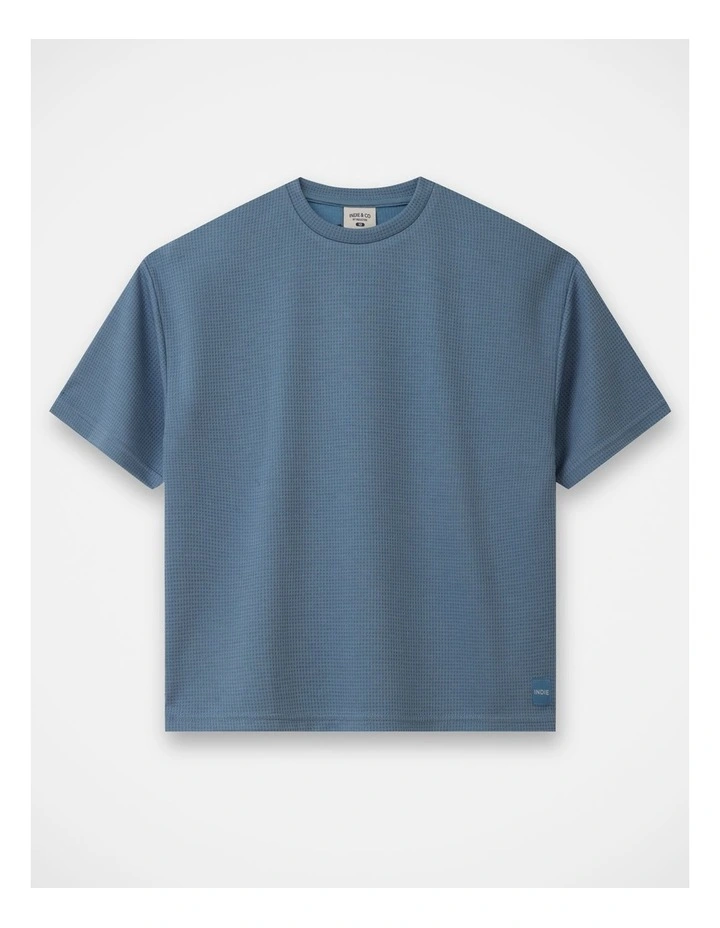 The Tech Flynn Waffle Tee - Cornflower (3-7 yrs) image 1