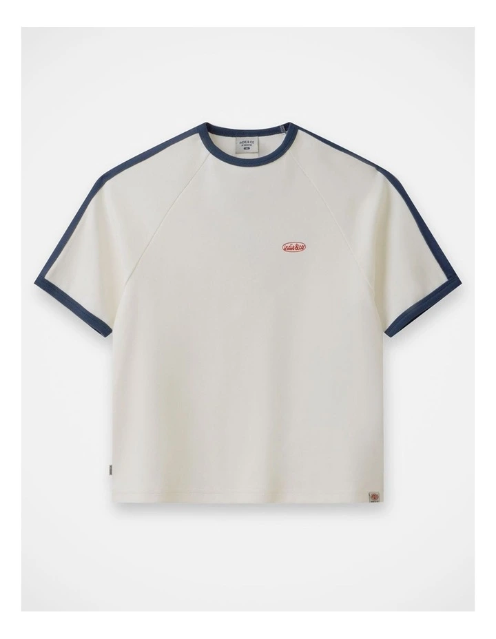 The San Antonio Tee - Chalk/Navy (3-7 yrs) image 1