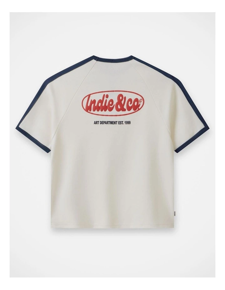The San Antonio Tee - Chalk/Navy (3-7 yrs) image 3