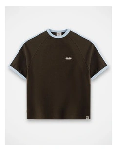 The San Antonio Tee - Mocha/Blue (3-7 yrs)