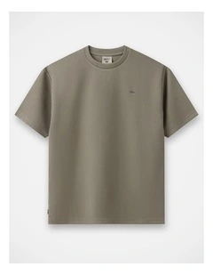 The Stansfeld Waffle Tee - Gravel (3-7 yrs)