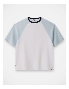 The Huntley Raglan Tee - Blue Combo (3-7 yrs)