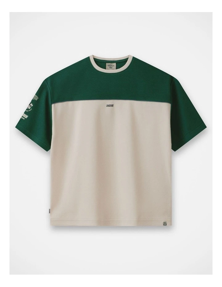 The Malibu Tee - Green/Vanilla (3-7 yrs) image 1