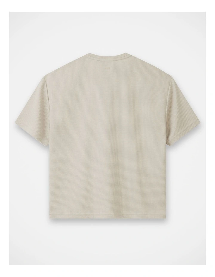 The Tech Flynn Waffle Tee - Bone (8-16 yrs) image 3
