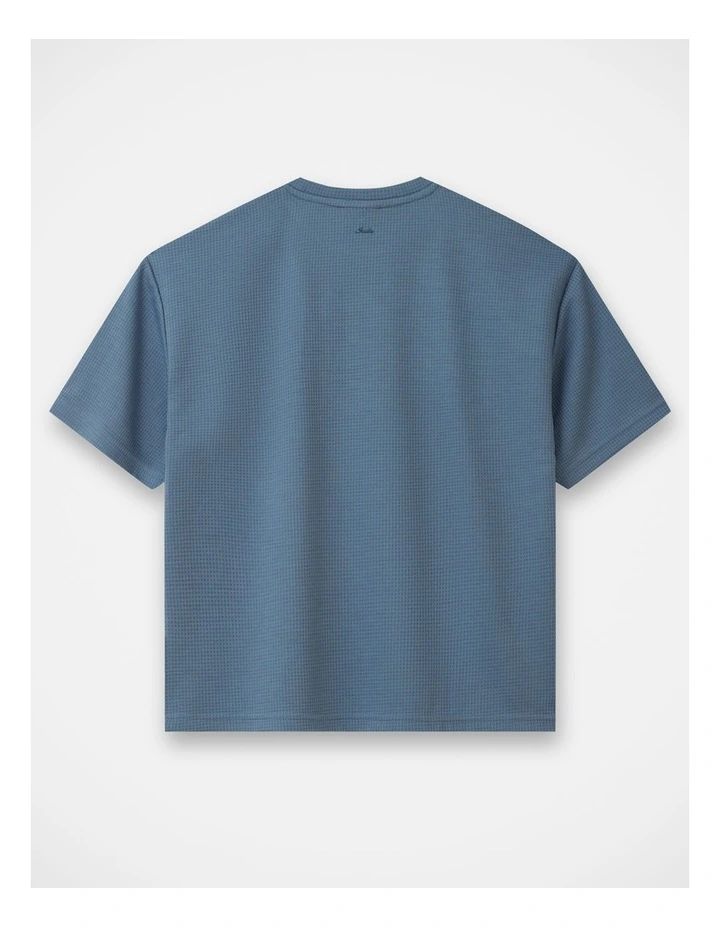 The Tech Flynn Waffle Tee - Cornflower (8-16 yrs) image 3