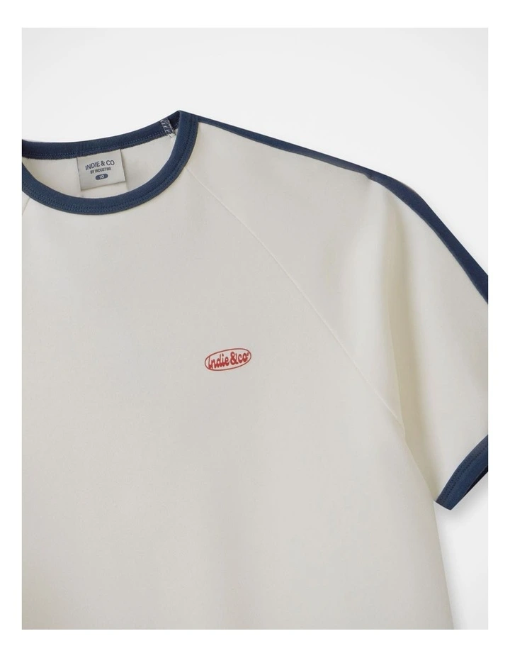 The San Antonio Tee - Chalk/Navy (8-16 yrs) image 2