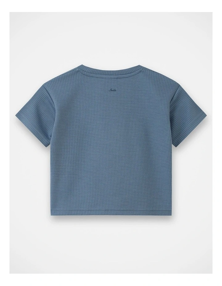 The Tech Flynn Waffle Tee - Cornflower (000-2yrs) image 3