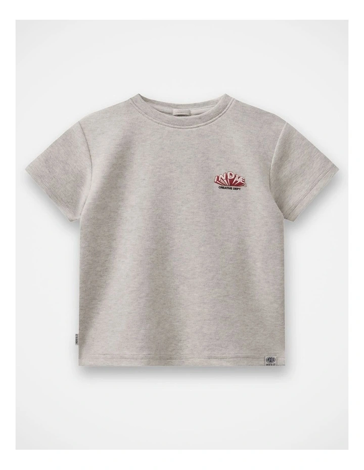 The Sawyer Tee - Oat Marle (000-2 yrs) image 1