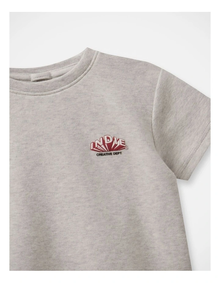 The Sawyer Tee - Oat Marle (000-2 yrs) image 2