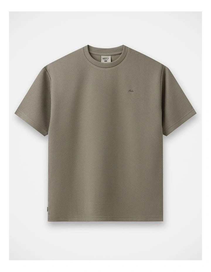 The Stansfeld Waffle Tee - Gravel (000-2 yrs) image 1