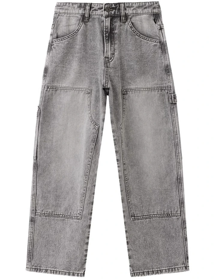 The Bay Ridge Carpenter Pant (8-16 Years) in Washed Grey image 1
