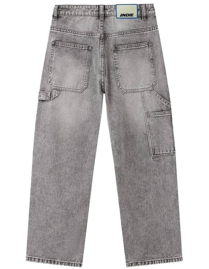 The Bay Ridge Carpenter Pant (8-16 Years) in Washed Grey image 3