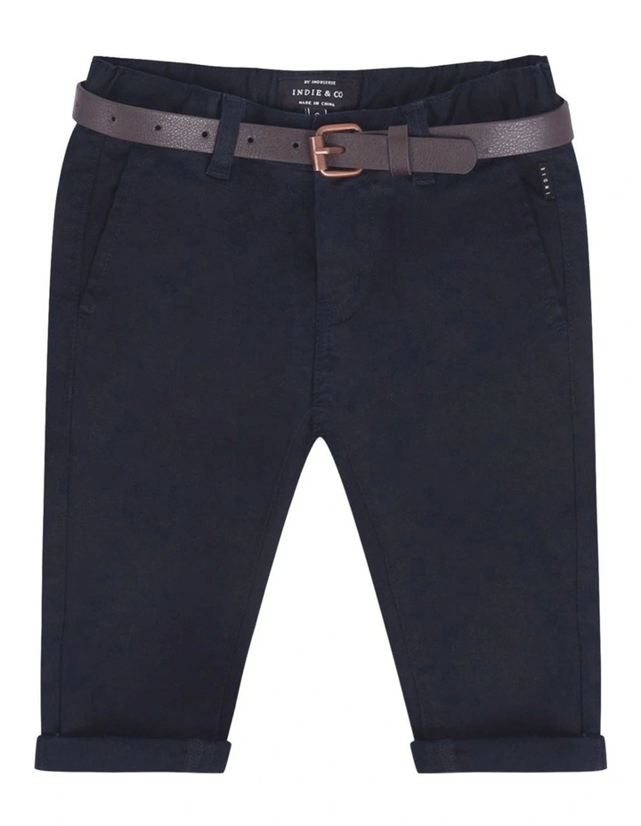 Cuba Stretch Chino Pant (000-2 Years) in Deep Navy image 1