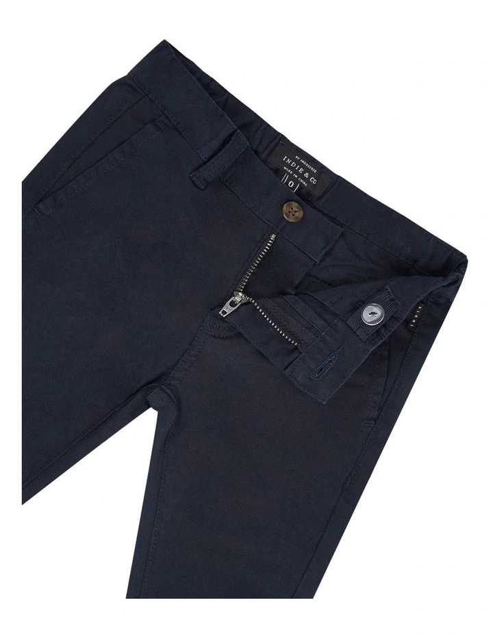 Cuba Stretch Chino Pant (000-2 Years) in Deep Navy image 2