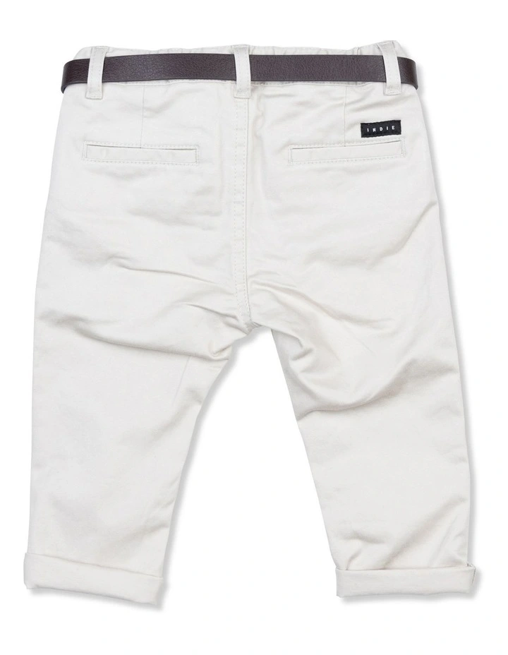 Cuba Stretch Chino (0-2 years) in Talc image 2