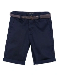 Cuba Chino Shorts (3-7 Years) in Deep Navy