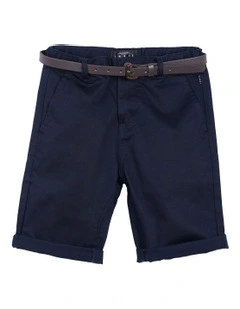 Cuba Chino Shorts (8-16 Years) in Deep Navy