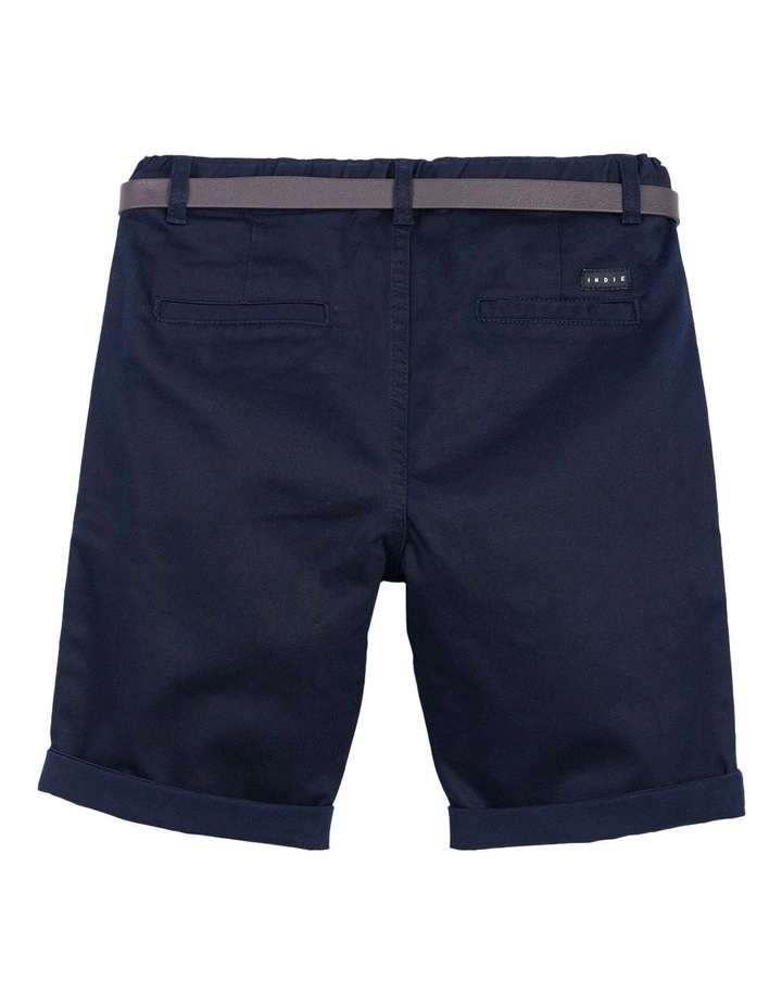 Cuba Chino Shorts (8-16 Years) in Deep Navy image 2