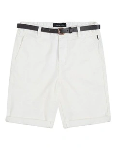 Cuba Chino Shorts (8-16 Years) in White