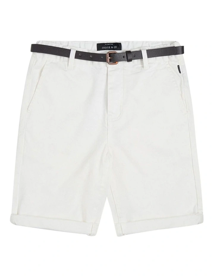 Cuba Chino Shorts (3-7 Years) in White image 1