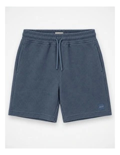 The Tech Flynn Waffle Short - Cornflower (3-7 yrs)