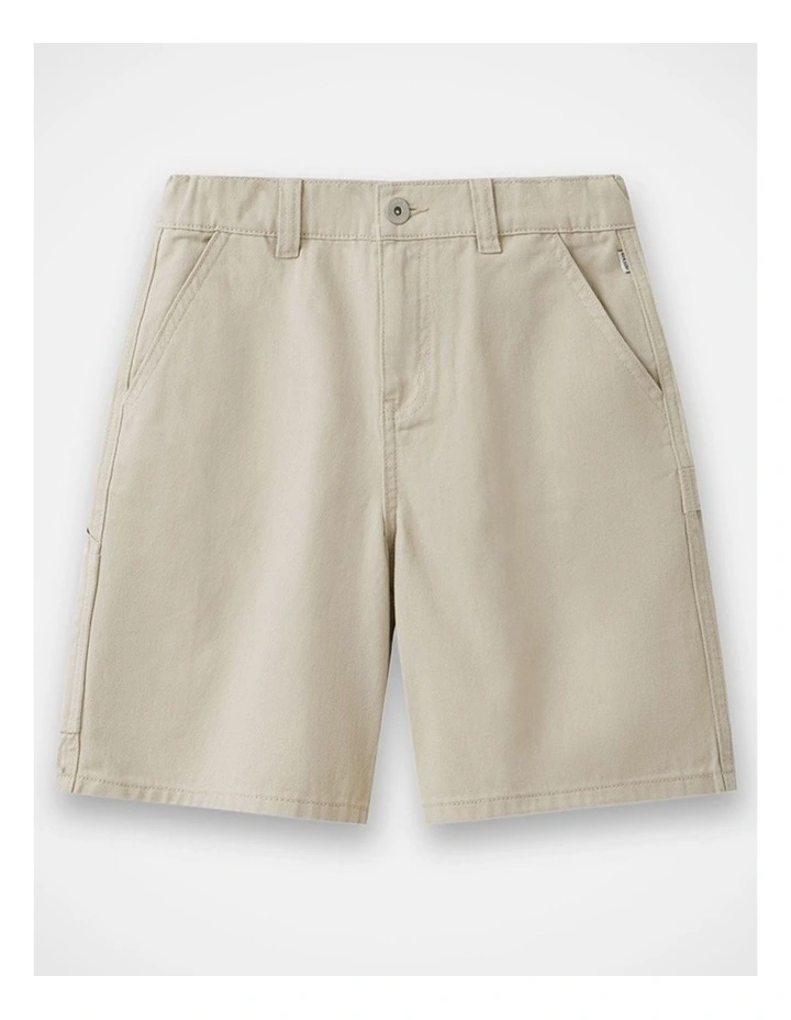The Madden Carpenter Short in Stone (8-16 yrs) image 1
