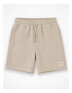 The Tech Flynn Waffle Short - Bone (000 - 2 yrs)