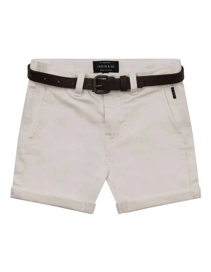 Cuba Chino Short (0-2 years) in Talc image 1