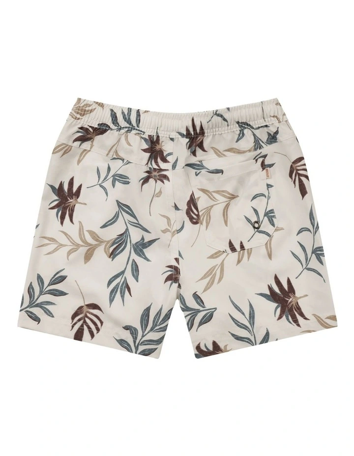 The Palm Swim Trunk (3-7 Years) in Burg/Blue Combo image 4