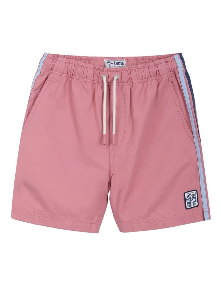 The All Day Stripe Swim Trunk (8-16 Years) in Strawberry image 1