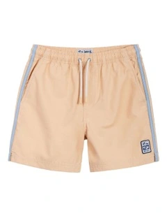 The All Day Stripe Swim Trunk (8-16 Years) in Sunflower
